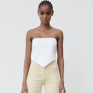 White denim bandana top from Zara, size Medium.